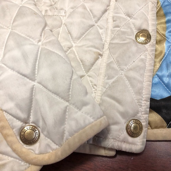 Winter White Coach jacket with rabbit fur - Picture 4 of 8